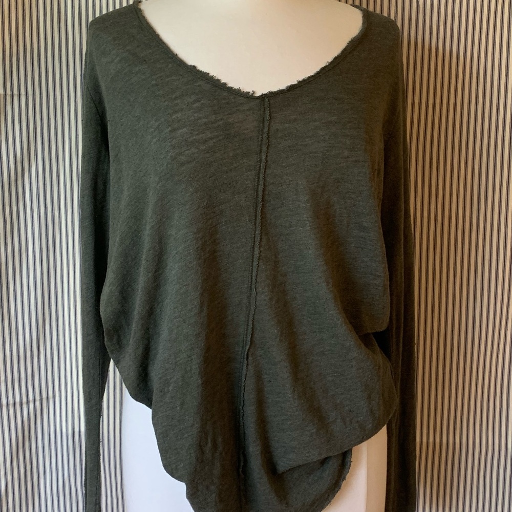 Project Social T Army Green Long Sleeve